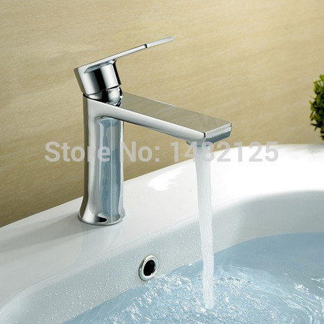 2015 new arrival patent design lead single lever solid brass chrome plating basin faucet mixer taps