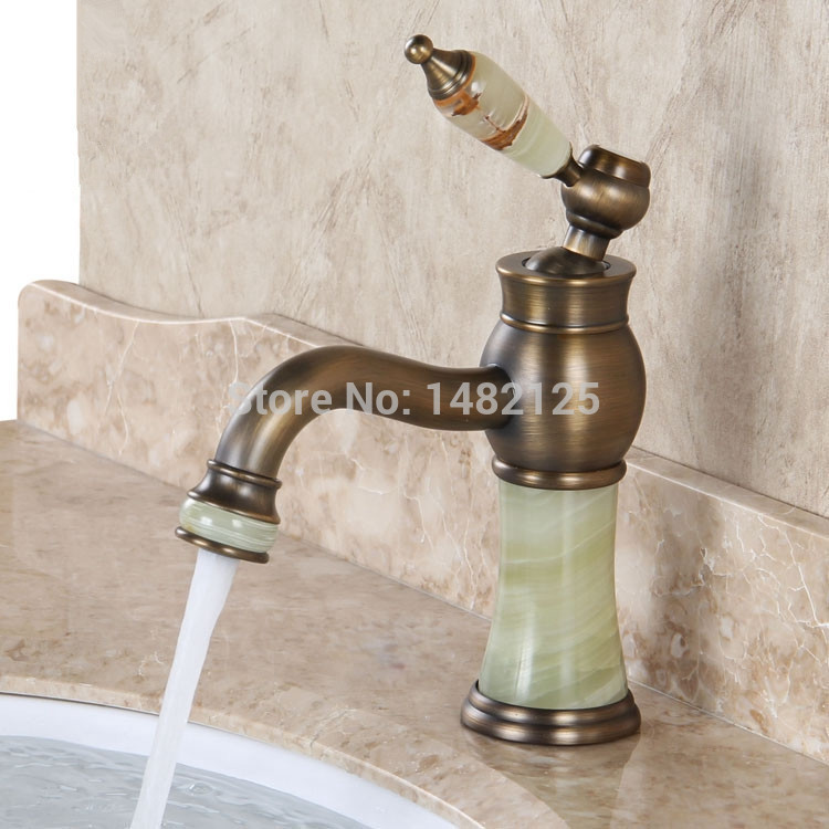 new design brass marble stone bathroom faucet for 2015 christmas