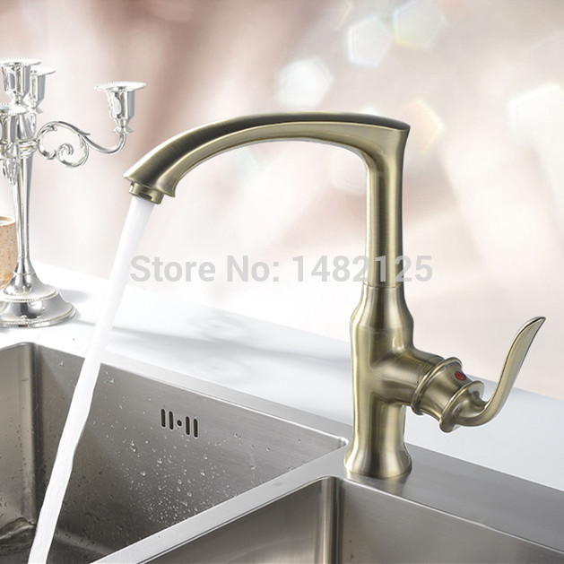 new single hole brass bronze kitchen faucet