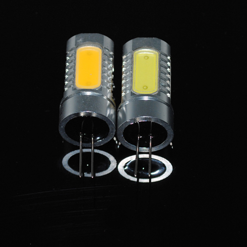 high power led lamps g4 cob 5leds 5w crystal chandelier dc 12v led bulbs non-polar pendant light 5pcs/lots