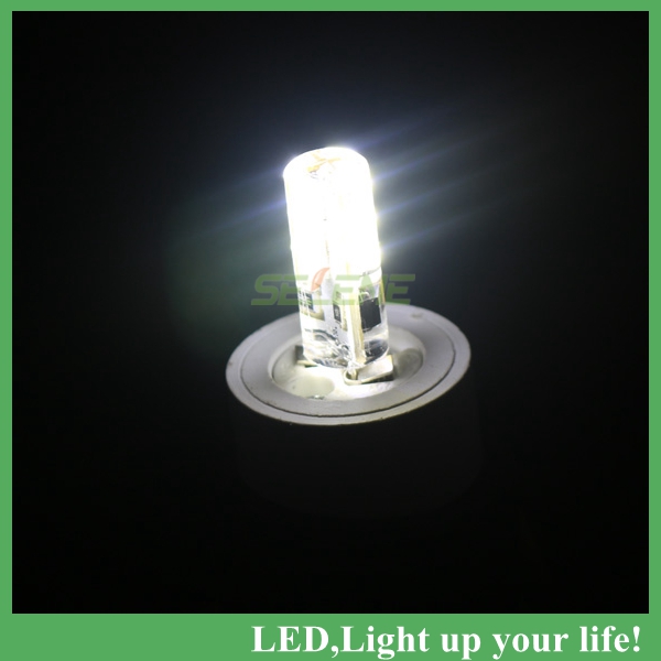 10pcs/lot g4 3w 24leds 3014 chip led silicon lamp non-polar led light corn bulb crystal chandeliers lighting 220v