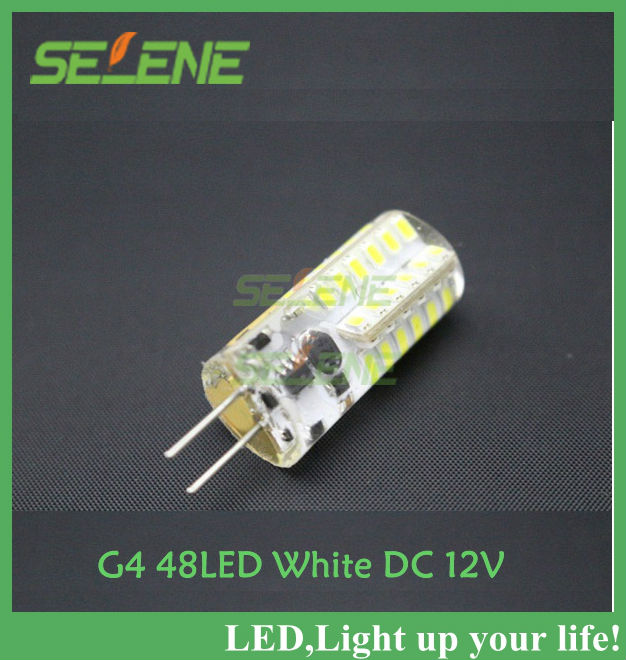5pcs/lot ultra brightness cree g4 5w led spot light lamp led bulb ball 3014smd 12v dc 48leds warranty 2 years