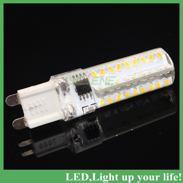 g9 dimmable led bulb lamp 220v 72leds 7w led spotlight 3014 smd white led corn bulb light droplight chandelier 10pcs/lot