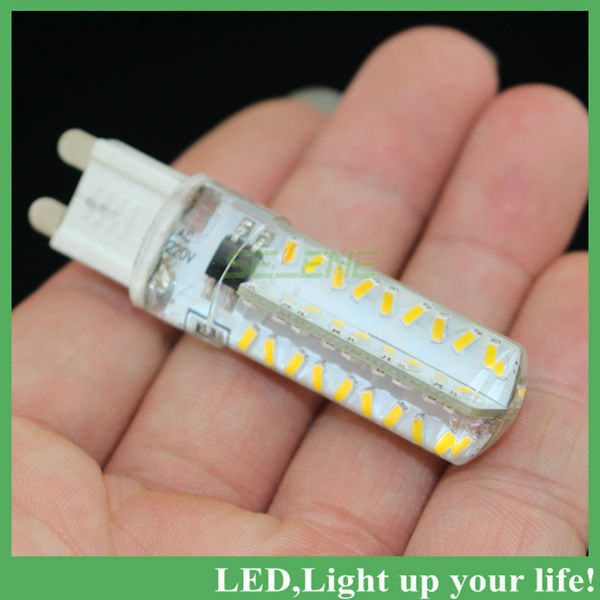 g9 dimmable led bulb lamp 220v 72leds 7w led spotlight 3014 smd white led corn bulb light droplight chandelier 10pcs/lot