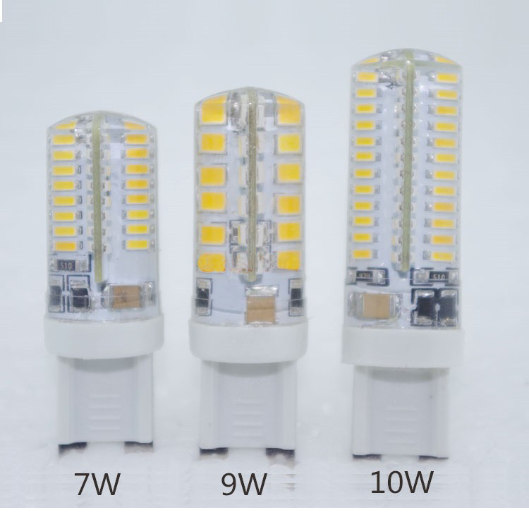 led g9 lamp ac 220v 3014 7w/6w/9w/10w 2835led crystal silicone candle replace 20w-50w halogen lamps,christmas lighting bulb