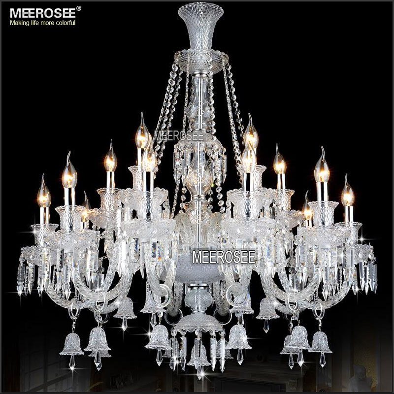 baroque large crystal chandelier light fixture 2 layer 15 lights clear crystal lamp prompt guanrantee
