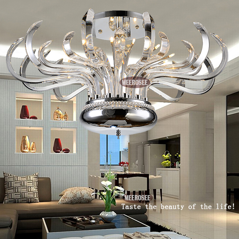foral pure crystal chandelier lights luxurious modern el lobby chandelier cristal lustre with g4 bulbs md10205