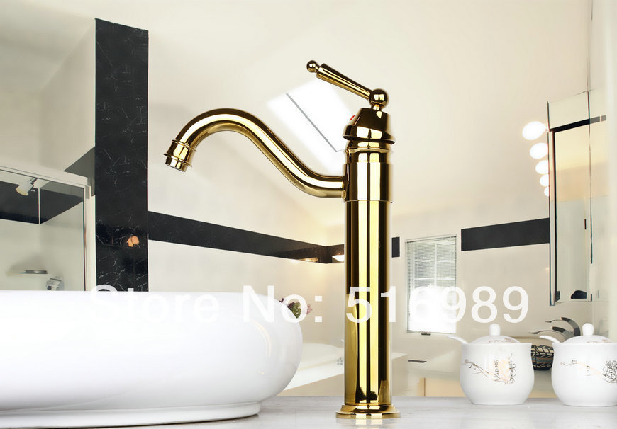 contemporary durable golden bathroom batutub tap faucet mixer 8370k