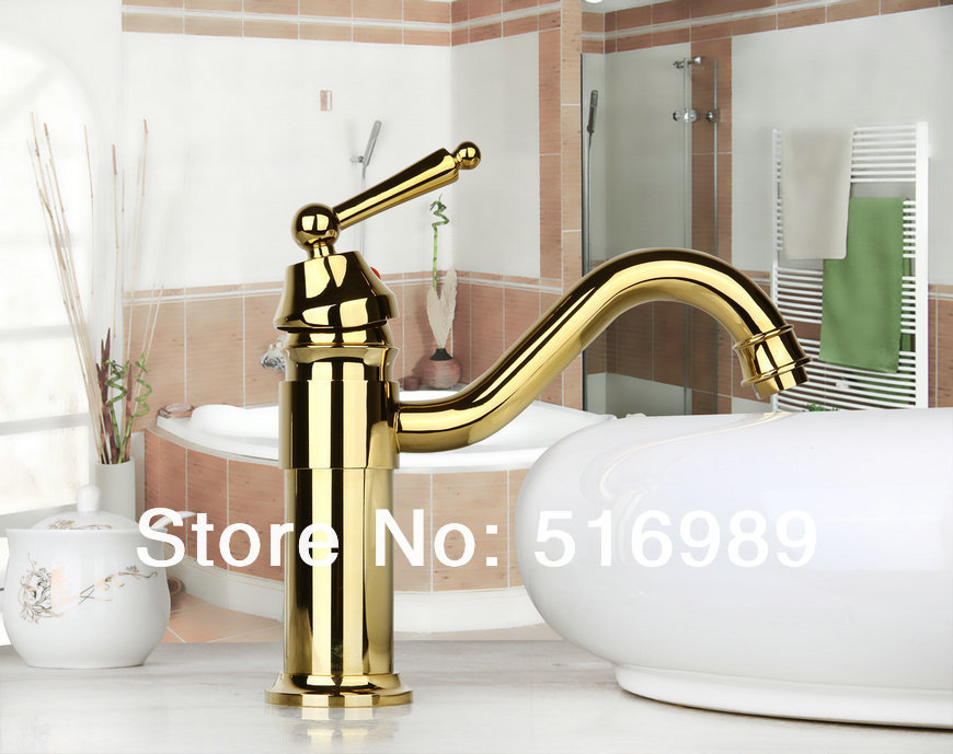 golden bathroom bathtub tap faucet mixer 8644k