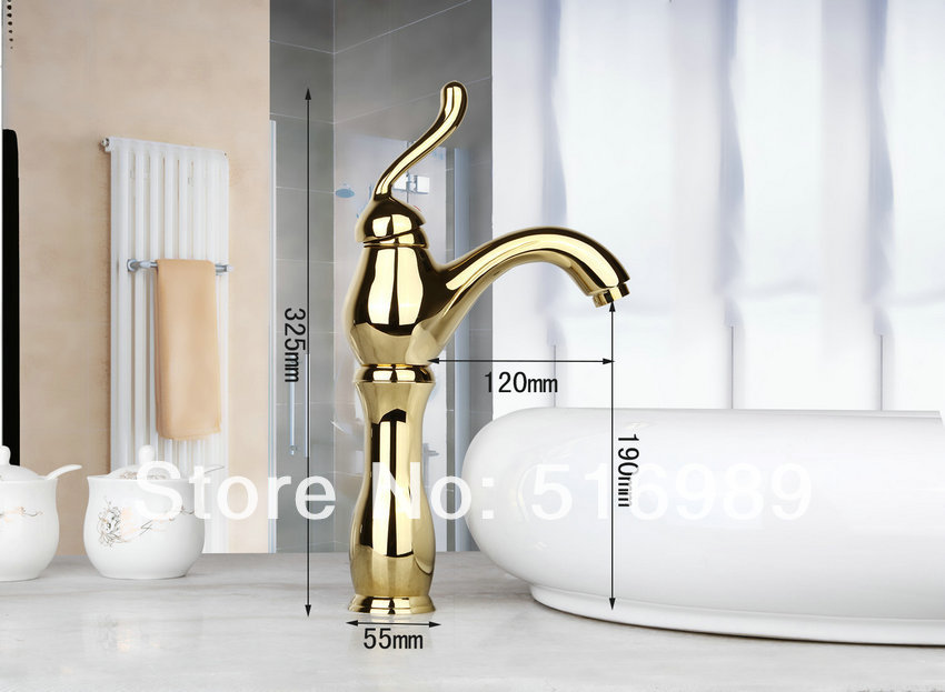 latest easy operate deck mounted golden bathroom tap faucet mixer 9824/1