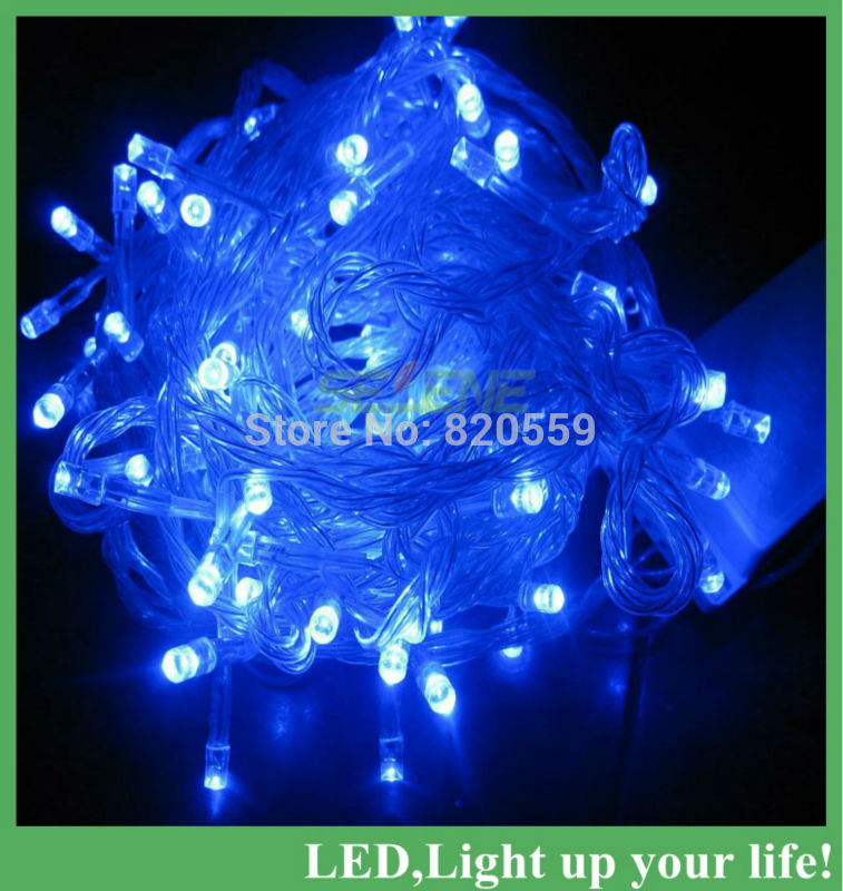10m 100 led string light for christmas party wedding fairy light decorative blue /green/white christmas 220v 110v eu us plug