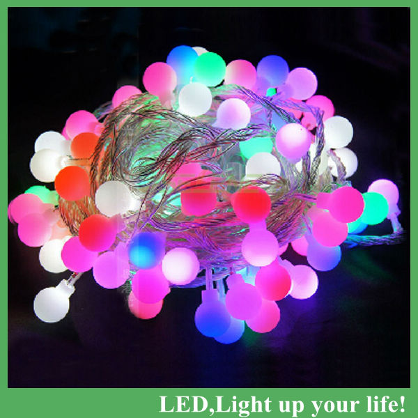 led string lighting for christmas party wedding 10m/pack 100leds ball string lights indoor decoration220v