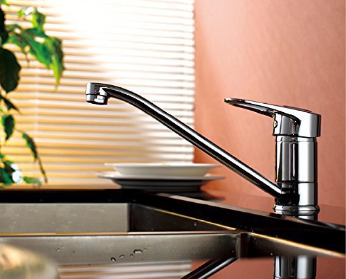 kes l602a2 brass single lever kitchen sink faucet with swivel spout, polished chrome