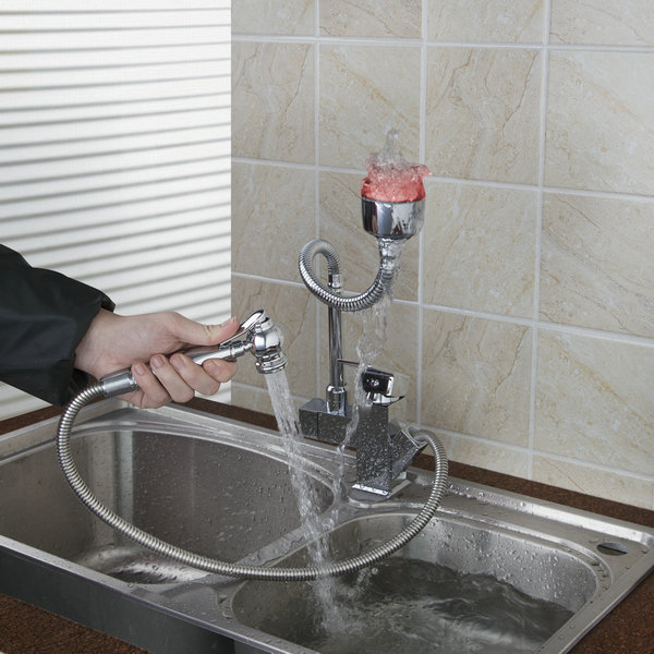 and cold mixer led kitchen sink torneira cozinhaall around rotate swivel led water outlet tap faucet 92347a