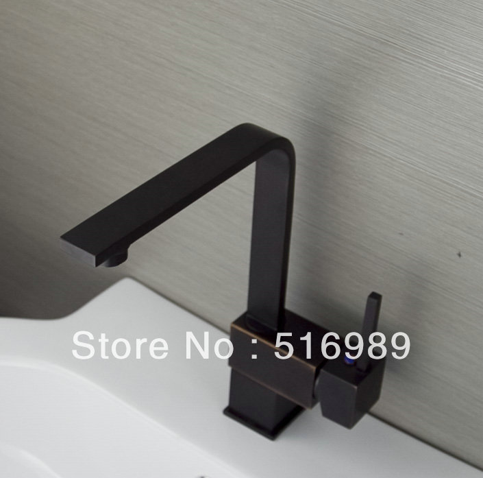 black oil rubbed bronze brand whole/retail polished brass water kitchen faucet swivel spout vessel sink mixer tap su182 - Click Image to Close