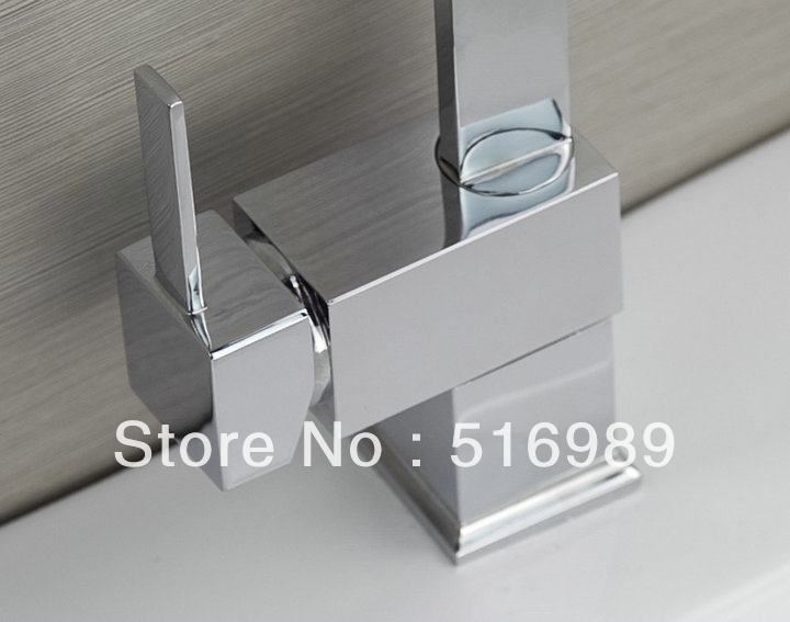 chrome finished rainbow faucet kitchen bathroom mixer tap ln061644 - Click Image to Close