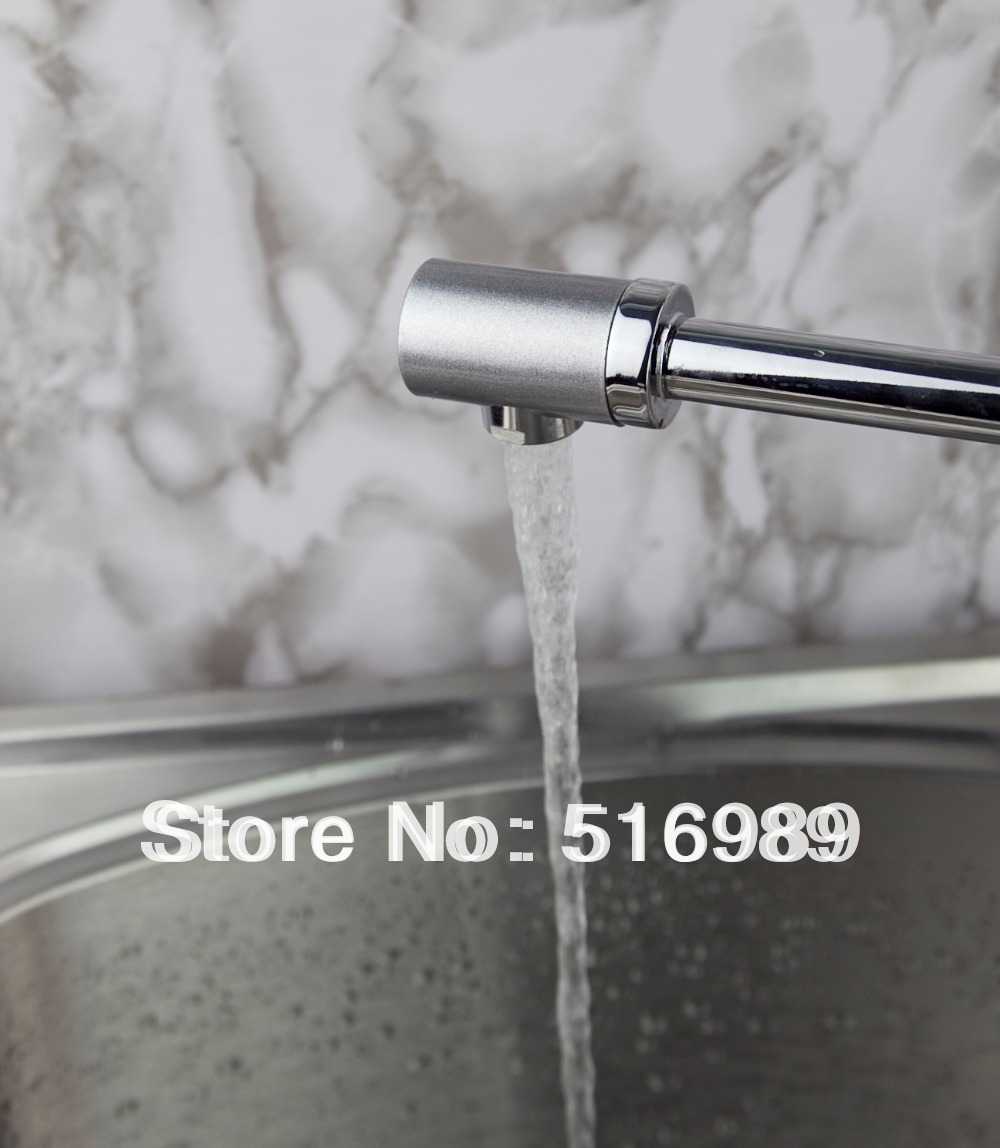 kitchen swivel chrome finish brass faucet sink bathroom basin mixer tap hejia128
