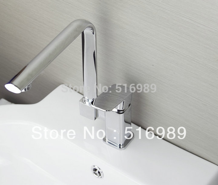 modern kitchen swivel spout single handle sink faucet spray mixer tap kkk13