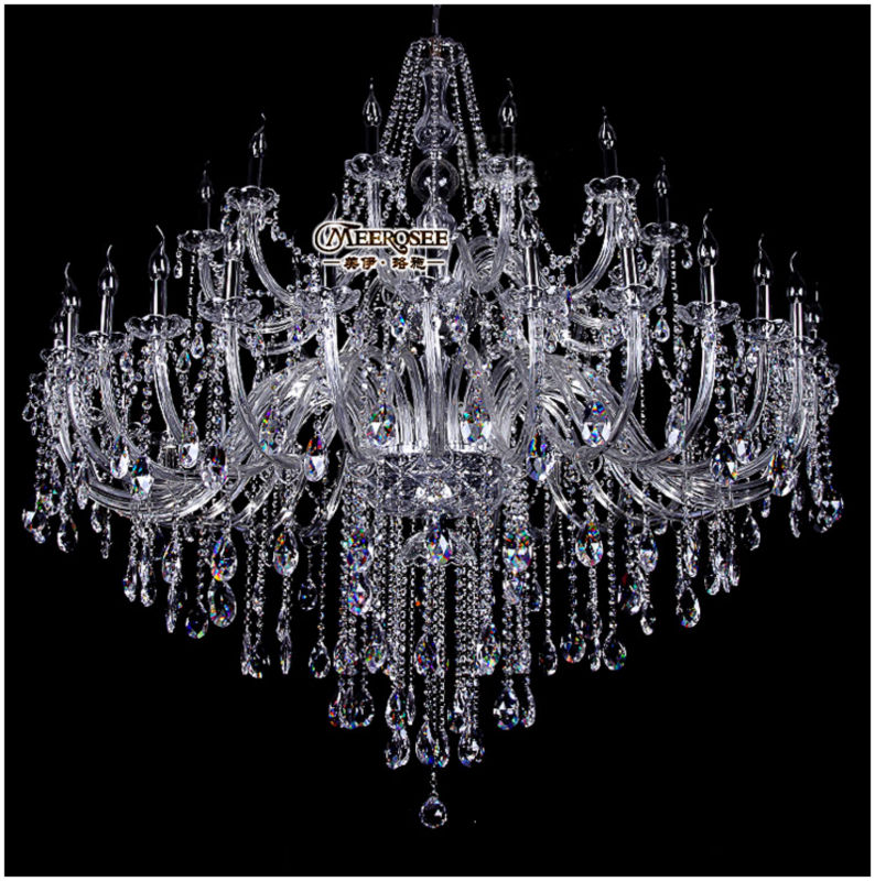 40 lights unique handmade in china murano large elegent crystal chandelier modern glass chandelier lustres md8840