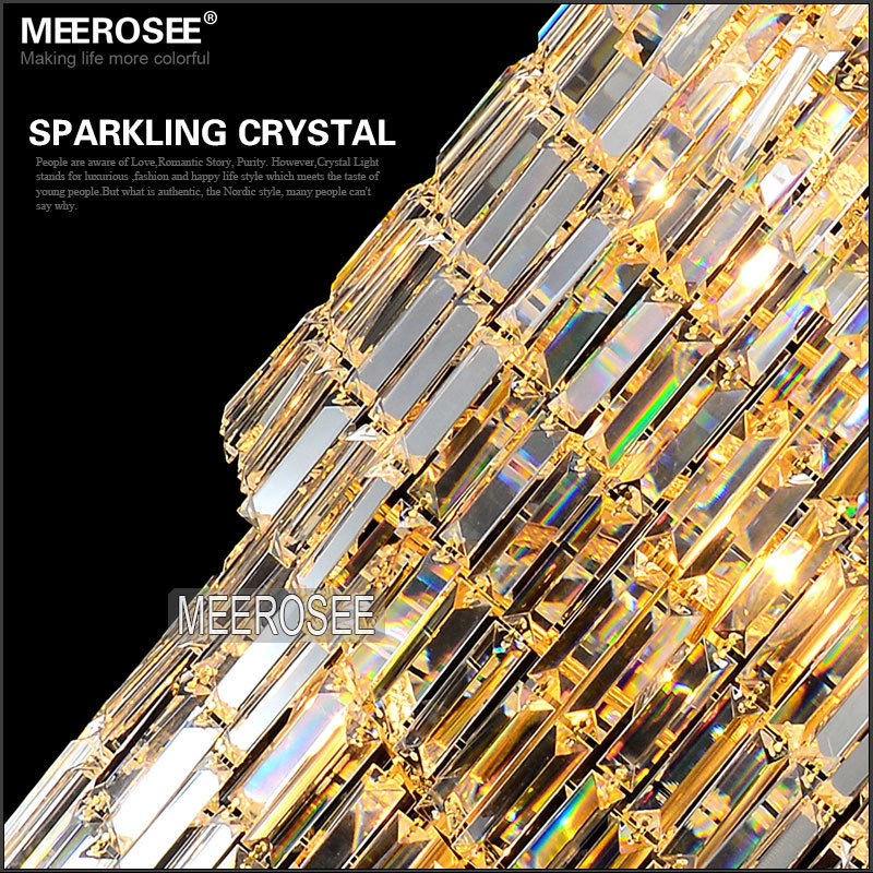 large crystal chandelier light fixture classic golden chrome el crystal lamp for lobby stair hallway guarantee