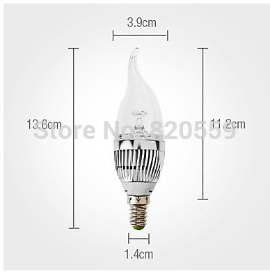 e14 holder fitting 10pcs/lot ac85-265v 3w light-dimmer dimmable warm/cold white led candle bulb corn lamp light