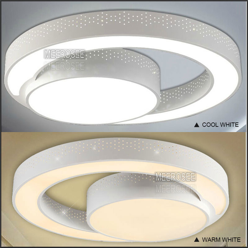 flush mounted led chandelier light modern acrylic ring light fixture 2 rings led lamp