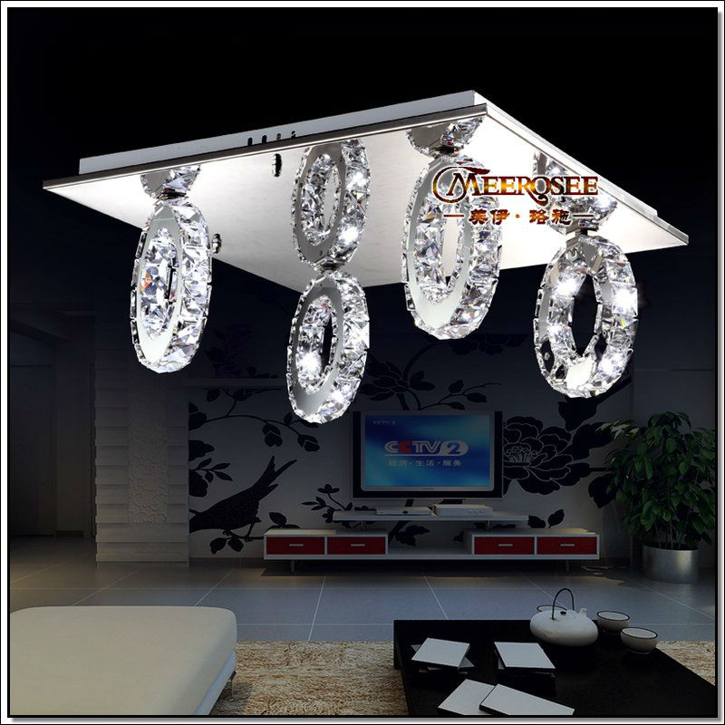 modern led crystal ceiling light fitting crystal led pendelleuchte lamp md88038