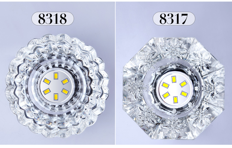 3w led ceiling lamp,surface/embedded mounted lamp, crystal ceiling lamp,90-264vac residential lamp