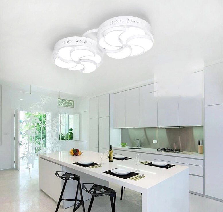 fashion windmill acrylic led ceiling light modern minimalist living room bedroom ceiling lamp art pvc restaurant lights