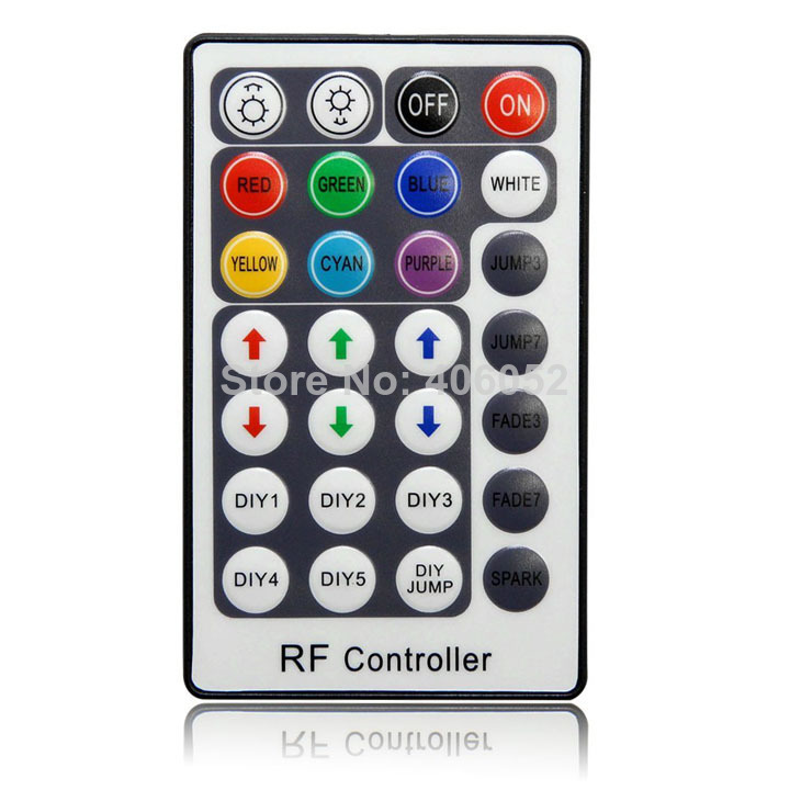 2014 limited real yes ccc ce rohs white 28key led strip ribbon rf remote controller 12v smd 5050 rgb dc5v, 12v~24v