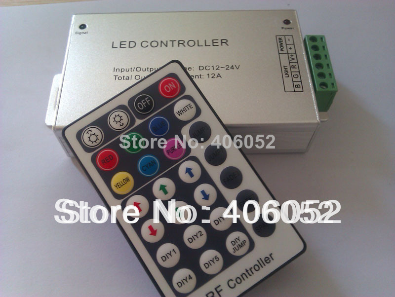 2014 limited real yes ccc ce rohs white 28key led strip ribbon rf remote controller 12v smd 5050 rgb dc5v, 12v~24v