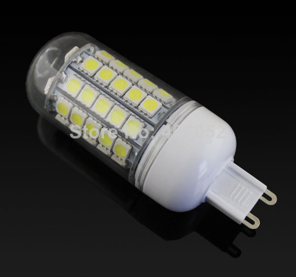 10pcs/lot 59 leds smd 5050 e27 g9 led lamp 9w 220v led corn bulb lighting,white/warm white e27 led light