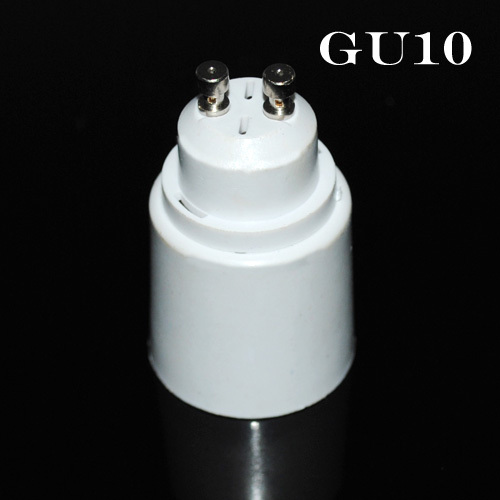 foxanon brand gu10 to e27 base led cfl light lamp bulbs adapter adaptor socket converter led lighting use 10pcs/lot