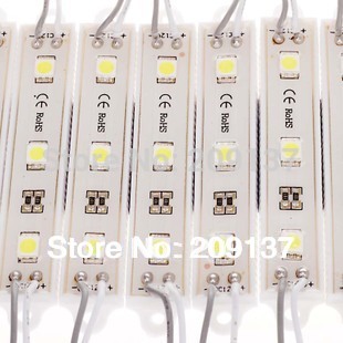 5050 3 led modules 600pcs/lot white/warm white waterproof ip65 dc12v led light