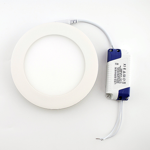 new ultra thin design 6 inch 9w led ceiling recessed downlight / round panel light, 130mm hole, 1pc/lot
