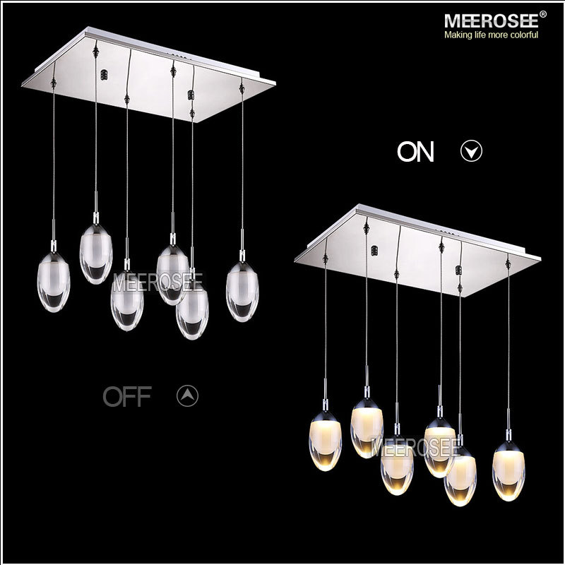 6 light led ceiling light fixture large led lustre lamp for stairs staircase hallway, lobby aisle ceiling light