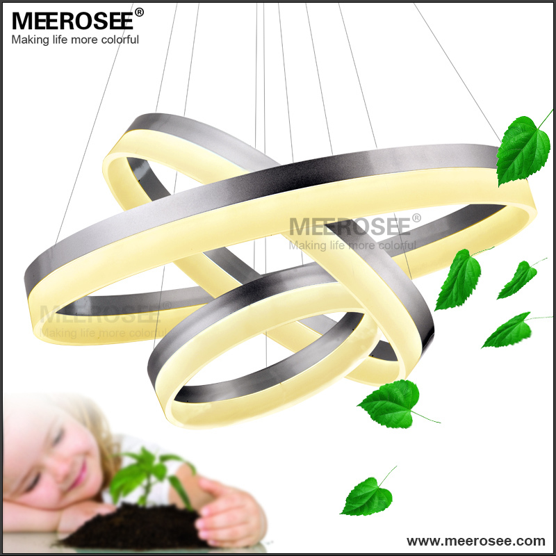 factory price led chandelier light modern arcylic led ring suspension circle light