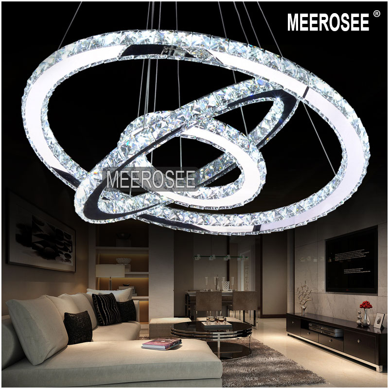 led pendant lights modern led lamp diamond rings led crystal lighting dinning living room lustre kroonluchters pendant lamp