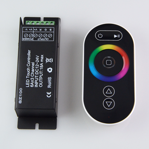 12-24v 18a rgb rf led touch remote controller magic dreamcolor dimmer controller for 5050 3528 3014 led strip ribbon tape