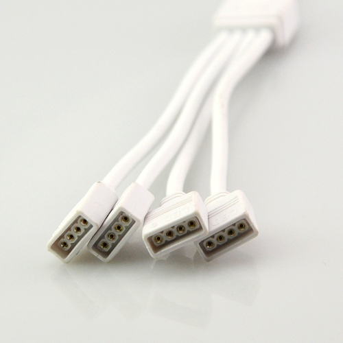 4pin connector for rgb strip 1 to 4 connection wire with 4 pin female connector for 3528 5050 3014 smd rgb led strip ribbon tape