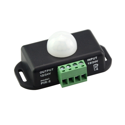 dc12-24v led pir sensor switch controller 6a human body induction power switch lighting sensor for 3528 5050 smd led strip
