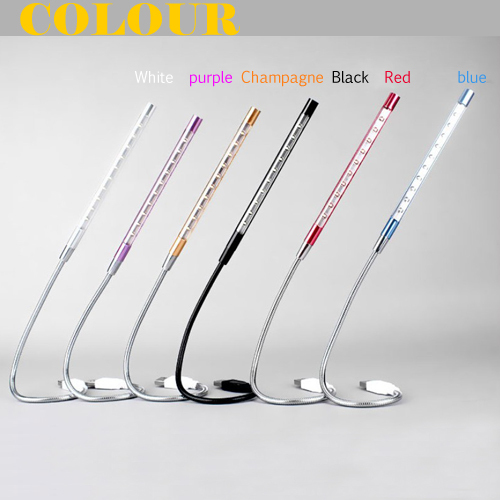 new metal material usb led light lamp 10leds flexible variety of colors for notebook laptop pc computer