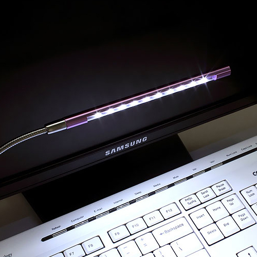 new metal material usb led light lamp 10leds flexible variety of colors for notebook laptop pc computer