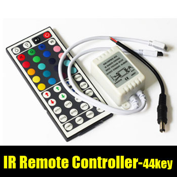 44 keys ir remote controller dc12v rgb smd 5050 3528 led strip light 72w white color rgb controller led light zm00166