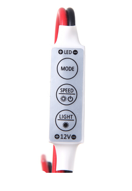 newest led strip light dc12v rf mini wireless switch controller dimmer with remote zm00185