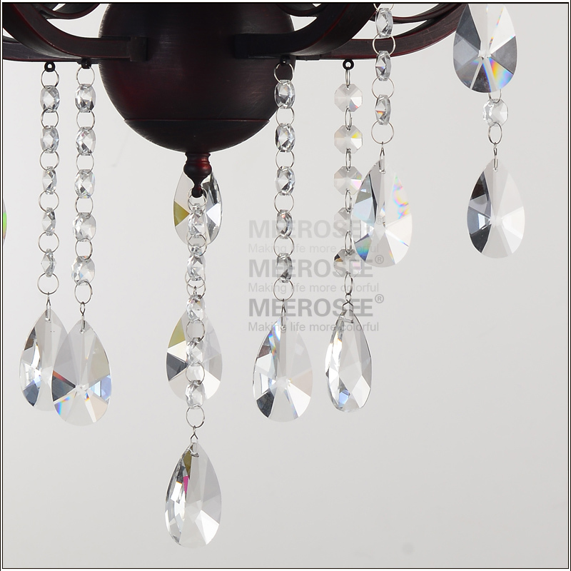 5 lights antique crystal chandelier light k9 crystal american style dining room chandelier lustre lighting