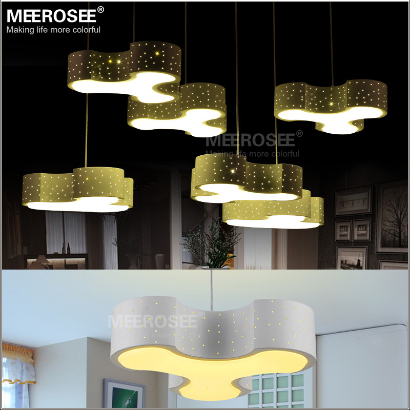 contemporary led pendant lamp flower shape 24 watt white acrylic light suspension drop lighting (price for 1 pc only)