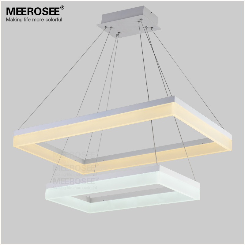 modern led pendant lights acrylic 3 rectangles led suspension light lamp for dinning room led luster pendelleuchte