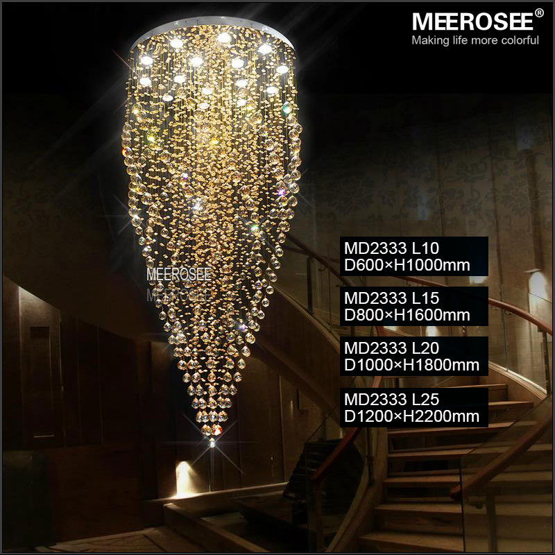 round crystal chandelier light fixture amber crystal lamp lustre de cristal with 15 pcs gu10 lights stair lighting dia 800mm