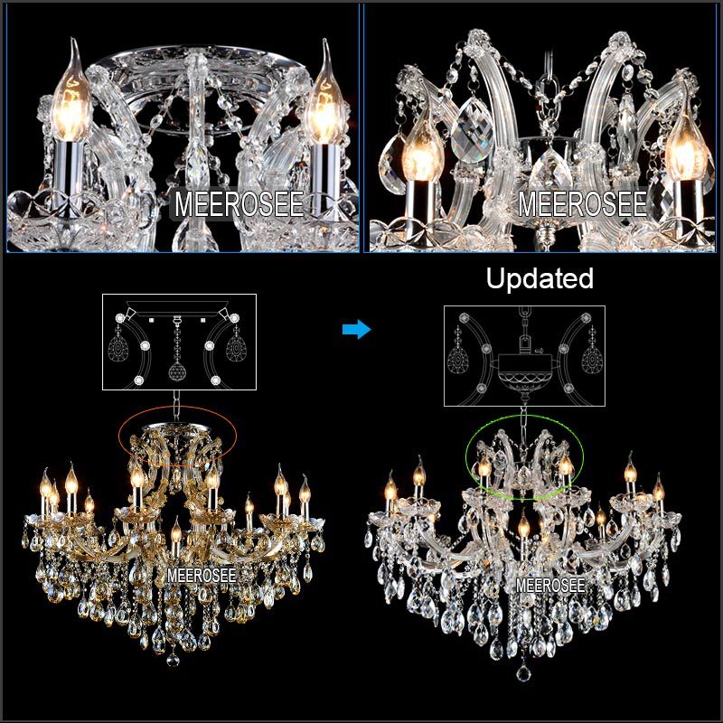 13 light maria theresa crystal chandelier light fixture cognac clear amber led crystal lustre lamp for lobby stair hallway